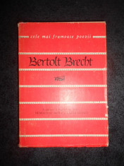 BERTOLT BRECHT - CELE MAI FRUMOASE POEZII (1964) foto