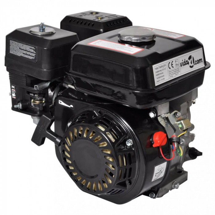 vidaXL Motor pe benzină, negru, 6,5 CP, 4,8 kW