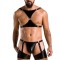 Set 2 Piese Wetlook Aron, Negru, L/XL