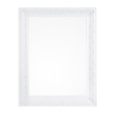 Cumpara ieftin Oglinda decorativa perete cu rama alba patinata Miro 35x3x45 cm