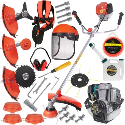 Trimmer electric pe benzina cu accesorii, 1.3 kW, John Gardener G81047 foto