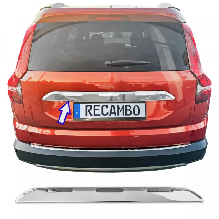 Ornament cromat haion/portbagaj/deasupra numarului pentru Dacia Jogger din 2021
