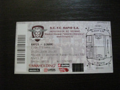 Rapid Bucuresti-Dinamo Bucuresti, (26 aprilie 2008), bilet de meci foto