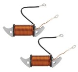 Set bobina aprindere + bobina lumini stator moped Piaggio Ciao &ndash; Bravo &ndash; Boxer &ndash; Si 2T AC 50cc (modelele cu platina)