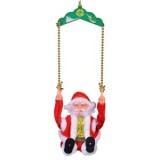 Figurină Interactivă Moș Crăciun cu Sunet și Melodii, Decoratiune Crăciun Oem, Roșu Alb, 9x13cm