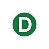 Autocolant Litera D pentru Camioane Transport Deseuri