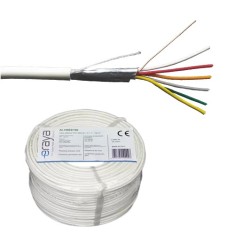 Cablu de alarma 6 fire ecranate, cupru integral, 100m - eRaya AL10622-100