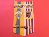 Fanion meci fotbal FC PETROLUL Ploiesti - ANDERLECHT (Cupa UEFA 03.10.1990)