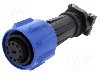 Conector circular, mama, 10 pini, BULGIN - PXA911/10/S