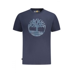 Timberland Tricou SS Tree barbati, cu imprimeu central, Regular fit, Bleumarin, S