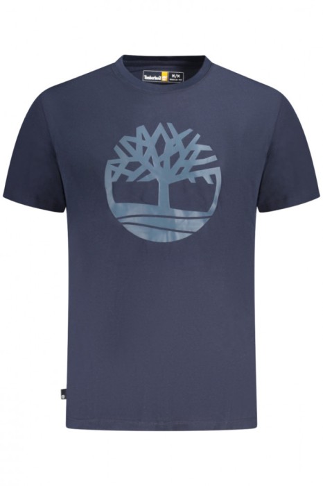 Timberland Tricou SS Tree barbati, cu imprimeu central, Regular fit, Bleumarin, S