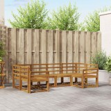 vidaXL Set de canapele de exterior 6 pcs natural Lemn Solid de Acacia 3366882