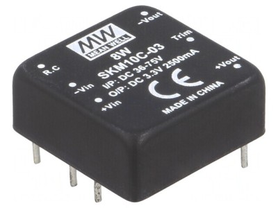 Convertor DC/DC 10W 36-75V la 3.3V 2500mA foto
