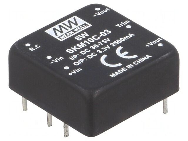 Convertor DC/DC 10W 36-75V la 3.3V 2500mA