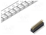 Conector SAMTEC şiruri pini tată 20 PIN 1,27mm gold flash SMT soclu