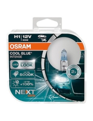 Set 2 buc Bec H1 Osram Cool Blue Intense Next Gen +100% 12V 55W foto