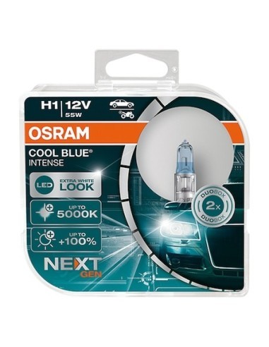 Set 2 buc Bec H1 Osram Cool Blue Intense Next Gen +100% 12V 55W