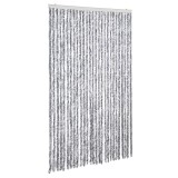Cumpara ieftin Perdea pentru insecte, alb si gri, 118 x 220 cm, chenille