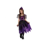 Costum carnaval Vrajitoare Purple Witch pentru copii, marime 110/120 cm ( 4-6 ani)