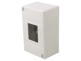 Carcasă pentru aparatură modulară IP30 albă 4 module IK07