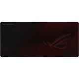 Mousepad gaming ASUS ROG Scabbard II, logo ROG fosforescent, baza cauciucata, cusaturi anti-rupere, Negru Visiniu