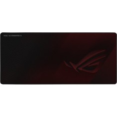 Mousepad gaming ASUS ROG Scabbard II, logo ROG fosforescent, baza cauciucata, cusaturi anti-rupere, Negru Visiniu