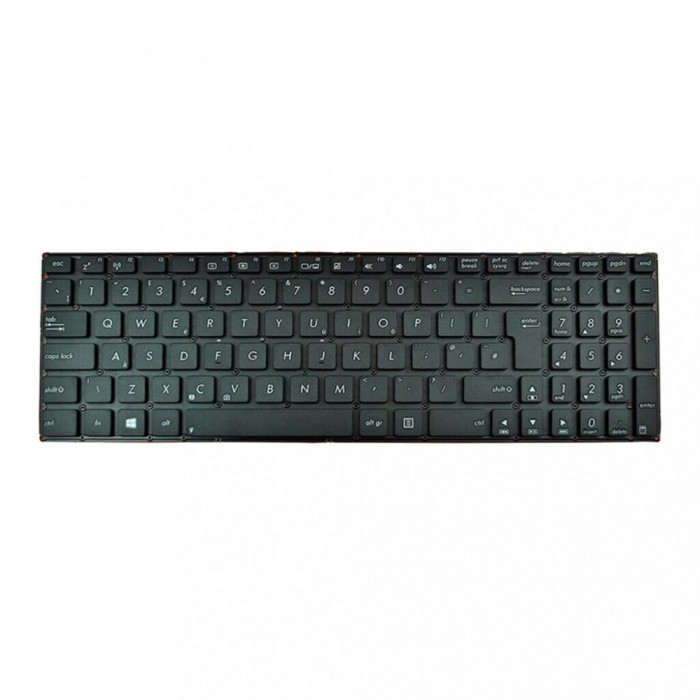 Tastatura Laptop, Asus, X750, fara rama, UK, neagra