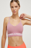 Under Armour sutien sport Seamless culoarea roz