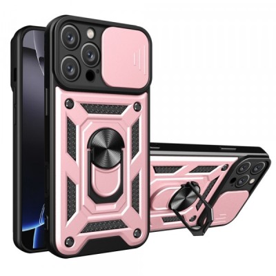 Husa pentru Apple iPhone 16 Pro Max, Techsuit, CamShield, Roz foto
