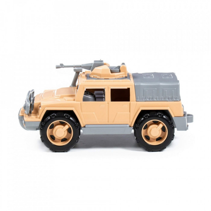 Jeep militar de apărare + mitraliera, 31x15x14cm, 5-7 ani, 3-5 ani, Băieți