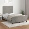 vidaXL Cadru de de pat fără saltea Gri deschis 120x190 cm catifea 3270566