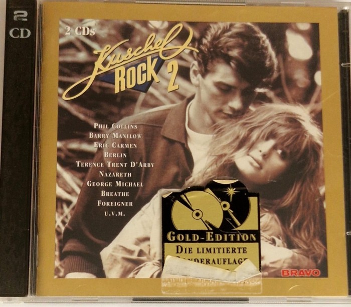 Various &lrm;&ndash; Kuschelrock 2 NM / NM dublu cd muzica pop rock Columbia, germania, 1994 _ GOLD Edition
