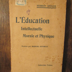 L'education intellectuelle, morale et physique - Herbert Spencer