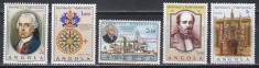 Angola 1969 - Aniversari, 5 Serii (Vasco de Gama, Regele Manuel I, Amiralul Gago Coutinho, s.a.), AN COMPLET, MNH foto