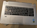 Carcasa palmrest cu tastatura HP ENVY 17-k251na 17-K UK EAY37004010 763935-031 iluminata