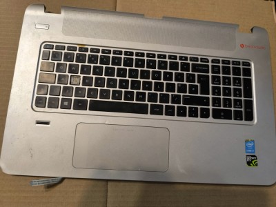 carcasa palmrest cu tastatura HP ENVY 17-k251na 17-K UK EAY37004010 763935-031 iluminata foto