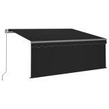 Cumpara ieftin Copertina retractabila manual cu stor&amp;LED, antracit, 3x2,5 m