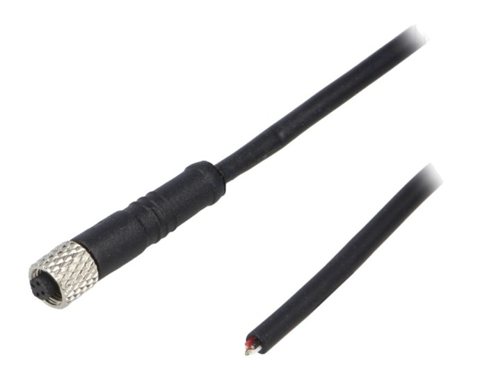 Conector M5 mamă 4 pini IP67
