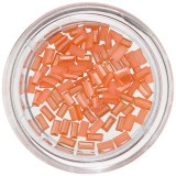 Dreptunghiuri perlate - decorațiuni nail art, portocalii