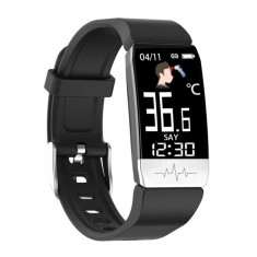 SMARTECH SmartWatch tip Bratara cu Notificari, ECG, Ritm cardiac, Nivel oxigen din sange, Tensiune arteriala, Temperatura corporala S177 foto