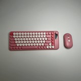 Combo tastatură și mouse wireless Fantech GO MOCHI roz, 2.4 GHz, nou