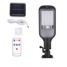Lampa solara stradala MRG A-HS-8011D, Panou solar, 120 LED, Negru C398 foto
