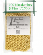 Bile airsoft ALUMINIU 0,30gr import Germania pachet 1000 bucati foto