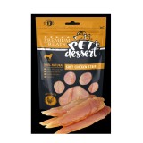 Pet s Desert, Recompensepentru caini, Dog Soft Chicken Strips LSC-01, 80g, Pet&#039;s Desert