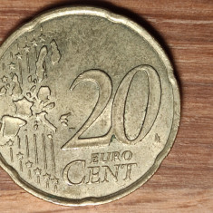 Franta - moneda de colectie - 20 euro cent 1999/2001 - Prima harta a Europei