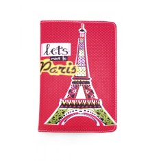 Husa Tableta 7 inch MRG L-437, Model X, Paris, Roz C437