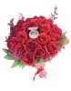 Buchet mediu personalizabil cu trandafiri pentru cerere in casatorie (Rosu), Eventissimi&reg;