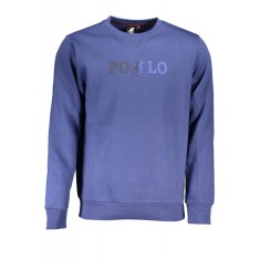 Bluza barbati cu imprimeu cu logo multicolor albastru, 2XL