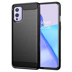 Husa OnePlus 9 Techsuit Carbon Silicone, negru foto