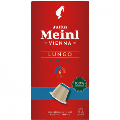 Capsule cafea Julius Meinl Lungo Classico, compatibile Nespresso, 10 capsule, 55 gr